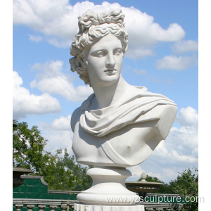 White Marble Lady Bust Statue For Sale